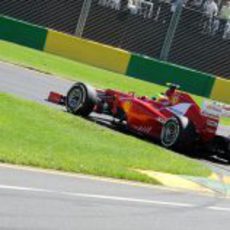 Felipe Massa sobre el trazado australiano de Albert Park 