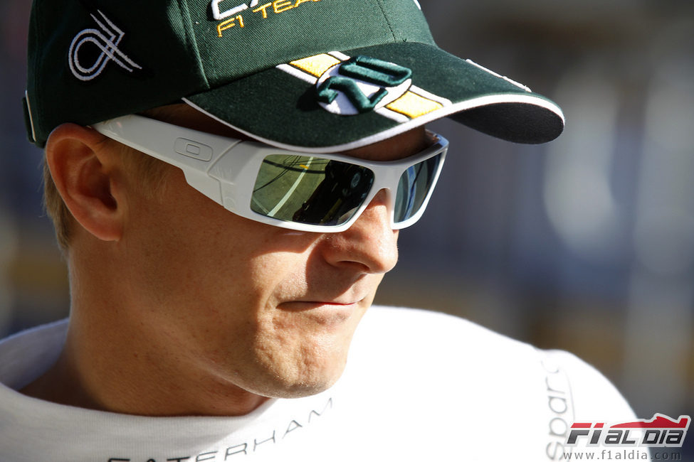 Primer plano de Heikki Kovalainen