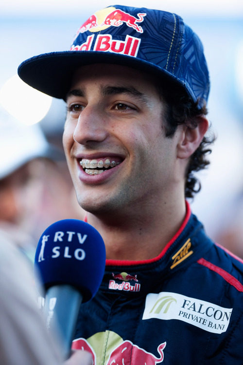 Daniel Ricciardo atiende a la prensa en el Gran Premio de su país