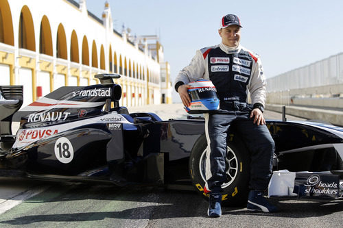 Valtteri Bottas es el piloto probador de Williams en 2012
