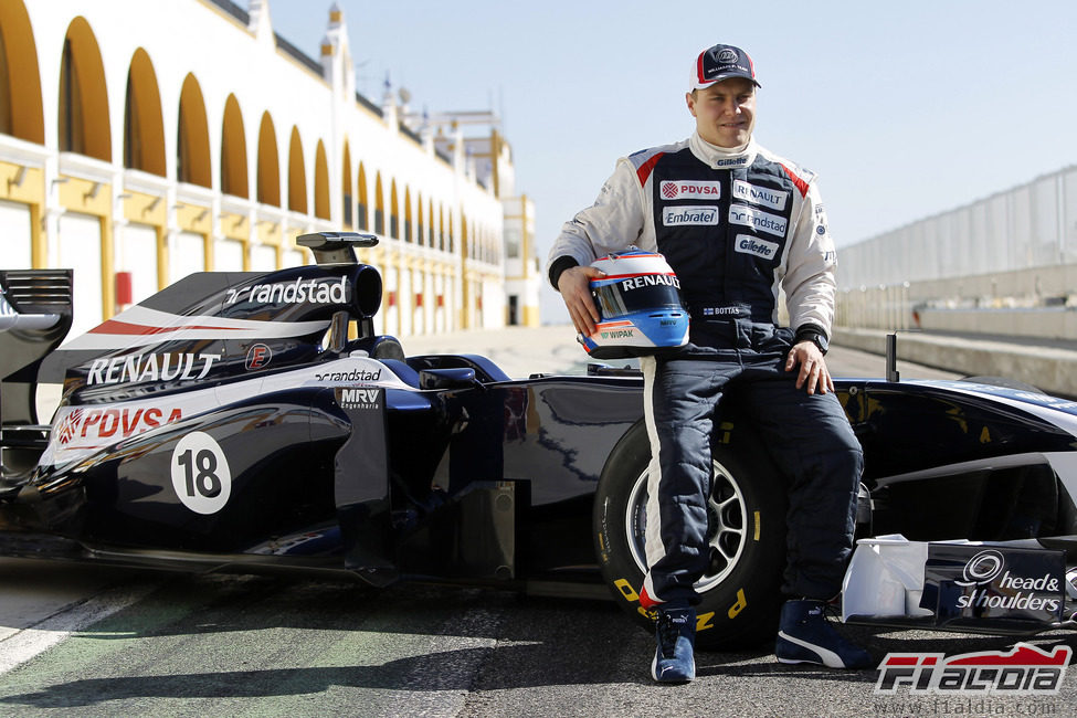 Valtteri Bottas es el piloto probador de Williams en 2012