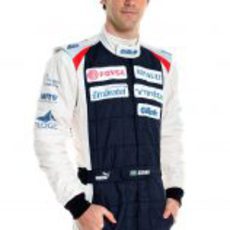 Bruno Senna con el mono oficial de Williams de 2012