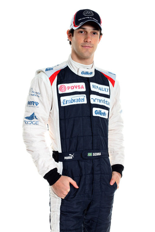 Bruno Senna con el mono oficial de Williams de 2012