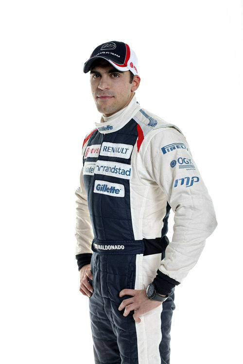 Pastor Maldonado con el mono oficial de Williams de 2012