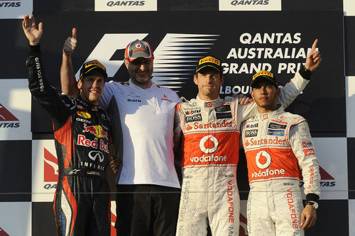 Podio del GP de Australia 2012