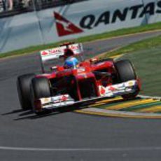 Fernando Alonso en la carrera de Melbourne 2012