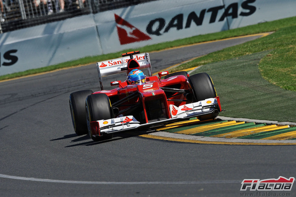 Fernando Alonso en la carrera de Melbourne 2012