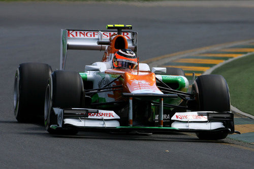 Nico Hülkenberg rueda en Melbourne con el VJM05