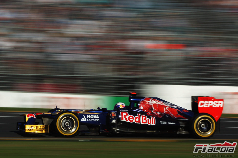 Daniel Ricciardo durante la carrera de Melbourne