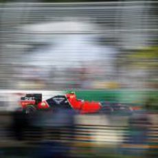 Charles Pic en la carrera de Albert Park