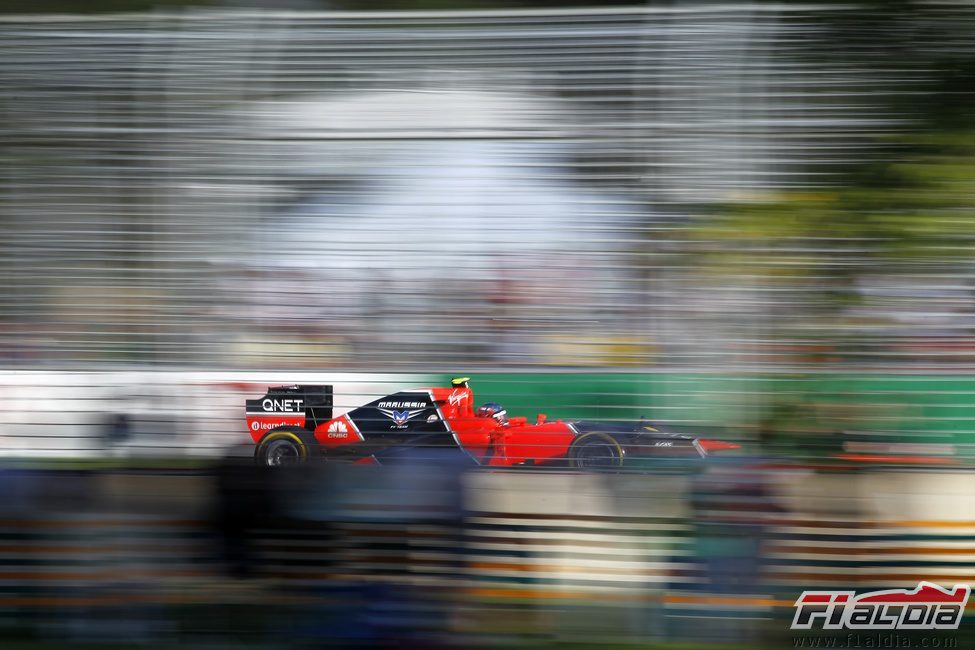 Charles Pic en la carrera de Albert Park