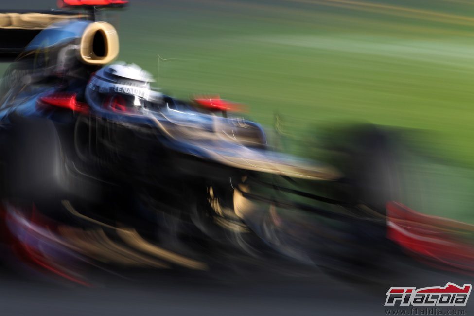 Kimi Räikkönen a toda velocidad