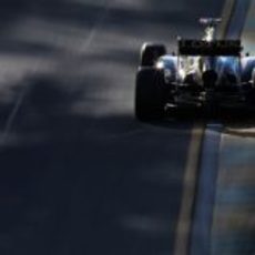 Vista trasera del Lotus E20 de Kimi Räikkönen