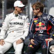 Los dos campeones alemanes, juntos en Albert Park