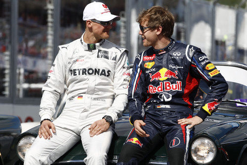 Los dos campeones alemanes, juntos en Albert Park