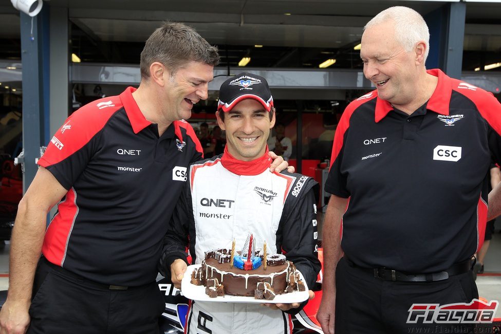 Timo Glock cumple 30 años en el GP de Australia 2012