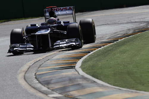 Pastor Maldonado rueda con el FW34