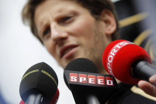 Romain Grosjean habla para BBC, Speed y Sky Sports en Malasia