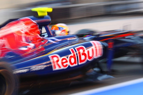 Jean-Eric Vergne en el carril de boxes