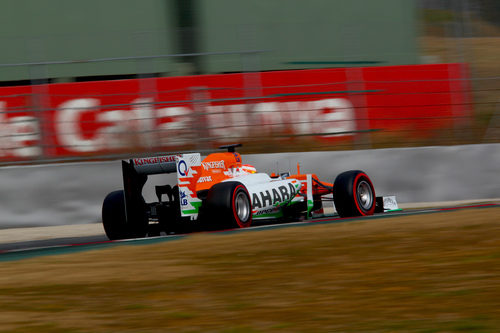 Vista lateral de un Force India