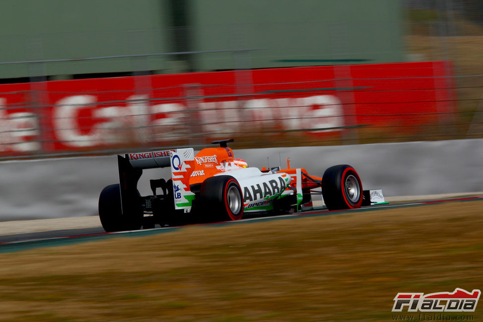 Vista lateral de un Force India