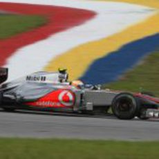 Lewis Hamilton en los libres del GP de Malasia 2012