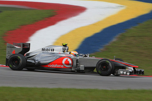 Lewis Hamilton en los libres del GP de Malasia 2012