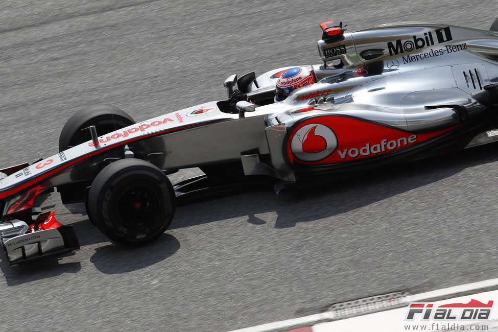 Jenson Button en los libres del GP de Malasia 2012