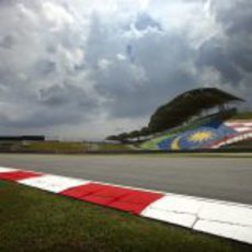 Bandera de Malasia en Sepang