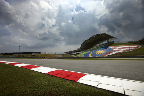 Bandera de Malasia en Sepang