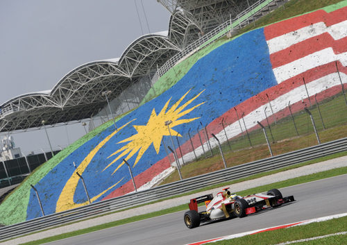 Pedro de la Rosa en los libres del GP de Malasia 2012