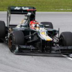 El 'Angry Bird' Kovalainen en el GP de Malasia 2012