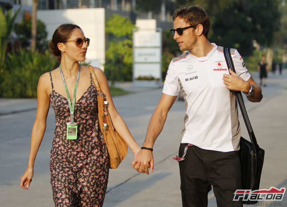 Jessica Michibata en el 'paddock' de Sepang