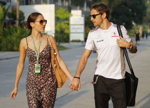 Jessica Michibata en el 'paddock' de Sepang