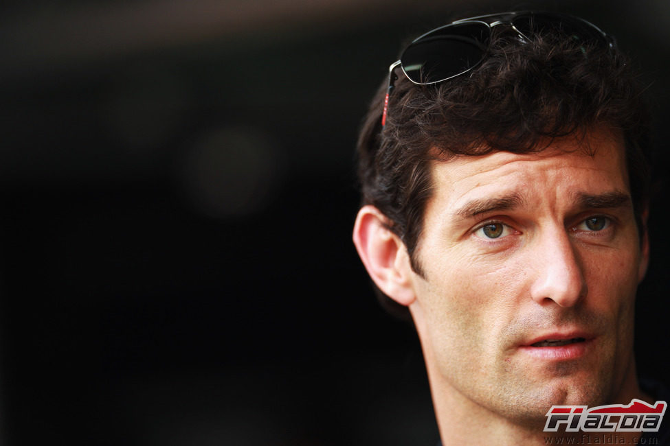 Mark Webber en el circuito de Sepang