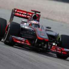 Jenson Button rueda en Sepang