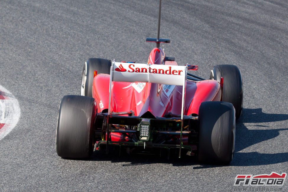 Parte trasera del F2012 de Fernando Alonso