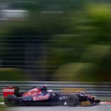 Daniel Ricciardo en la clasificación de Sepang