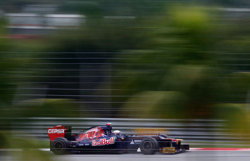Daniel Ricciardo en la clasificación de Sepang