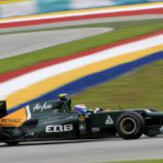 Vitaly Petrov en la clasificación del GP de Malasia 2012