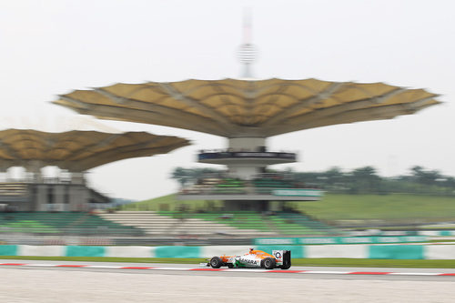 Paul di Resta en la clasificación del GP de Malasia 2012