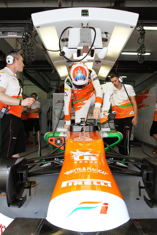 Paul di Resta se sube al monoplaza en Sepang