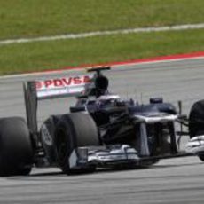 Valtteri Bottas rueda con el FW34