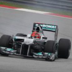 Michael Schumacher consigue el tercer puesto en clasificación en Sepang