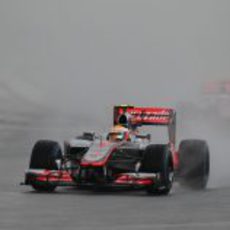 Lewis Hamilton lidera el GP de Malasia 2012