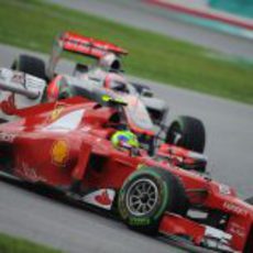 Felipe Massa en la carrera del GP de Malasia 2012