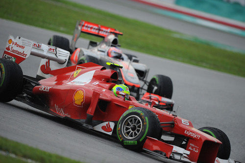 Felipe Massa en la carrera del GP de Malasia 2012