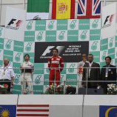 Podio del GP de Malasia 2012