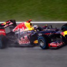 Sebastian Vettel rueda a los mandos del RB8