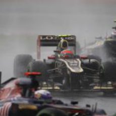 Romain Grosjean encuentra tráfico en Sepang